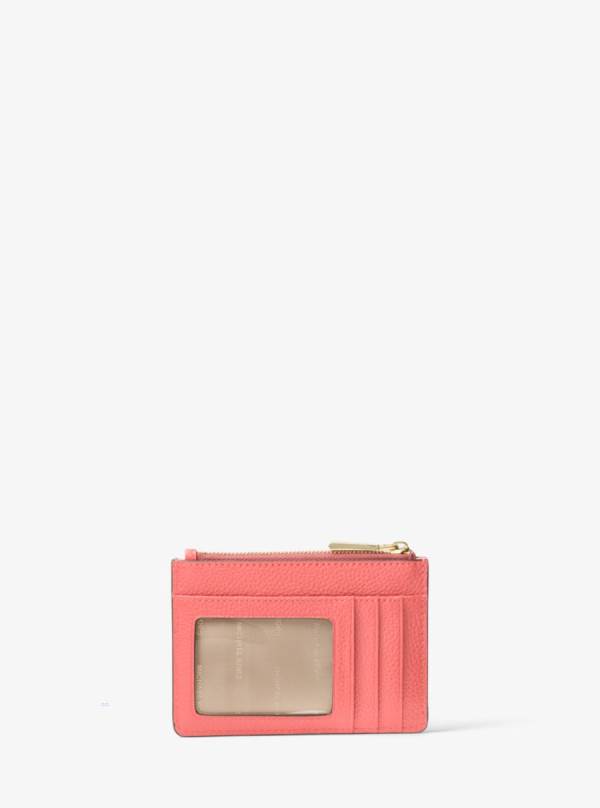 Damske Penazenky Michael Kors Leather Coin Purse Ruzove Nachový - Doplnky Michael Kors Slevy | MLRPQ-1973